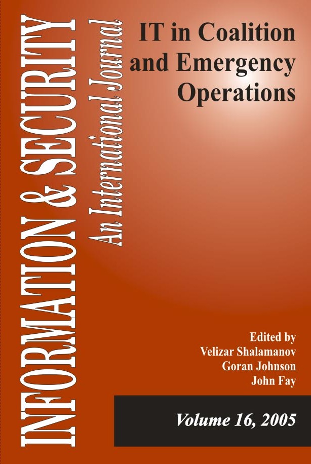 I&S 16: IT in Coalition and Emergency Operations