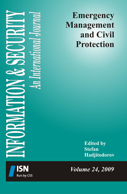 Edited by Stefan Hadjitodorov  This volume provides a comprehensive overview of requirements definition, approaches and methods for assessing threats and hazards, strategy development and planning of capabilities for emergency management and civil protection (and more broadly, for security sector transformation), as well as approaches to preparing the population and the healthcare system for cases of radiation accidents and nuclear terrorism and analysis of reasons for incidents with radioactive sources and preventive measures. Information & Security, Volume 24, 2009